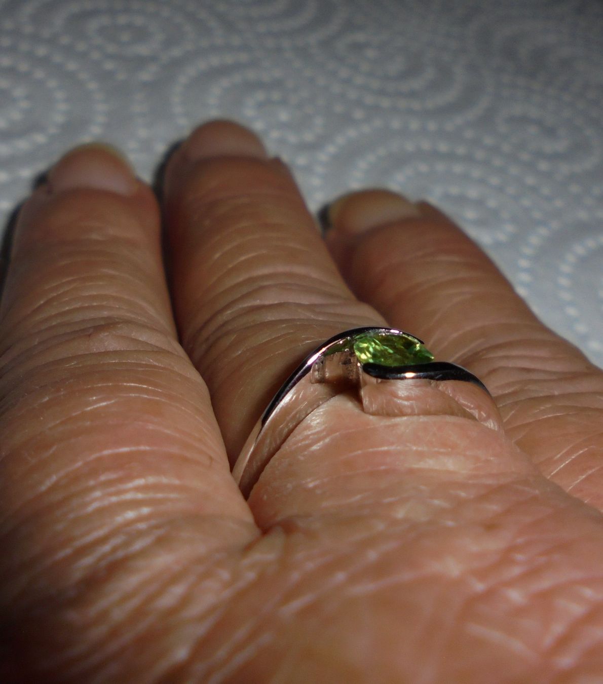 Anelli: Echtschmuck: Peridot-Silberring 18/56 – Nuovo (secondo la descrizione) da Zuchwil venduto da maumauchi 8
