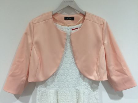S Oliver Bolero Jacke 3/4 Arm Satin Polyester peach Gr 38