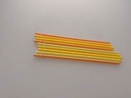 Trinkhalme 10 Stk. bunt neu