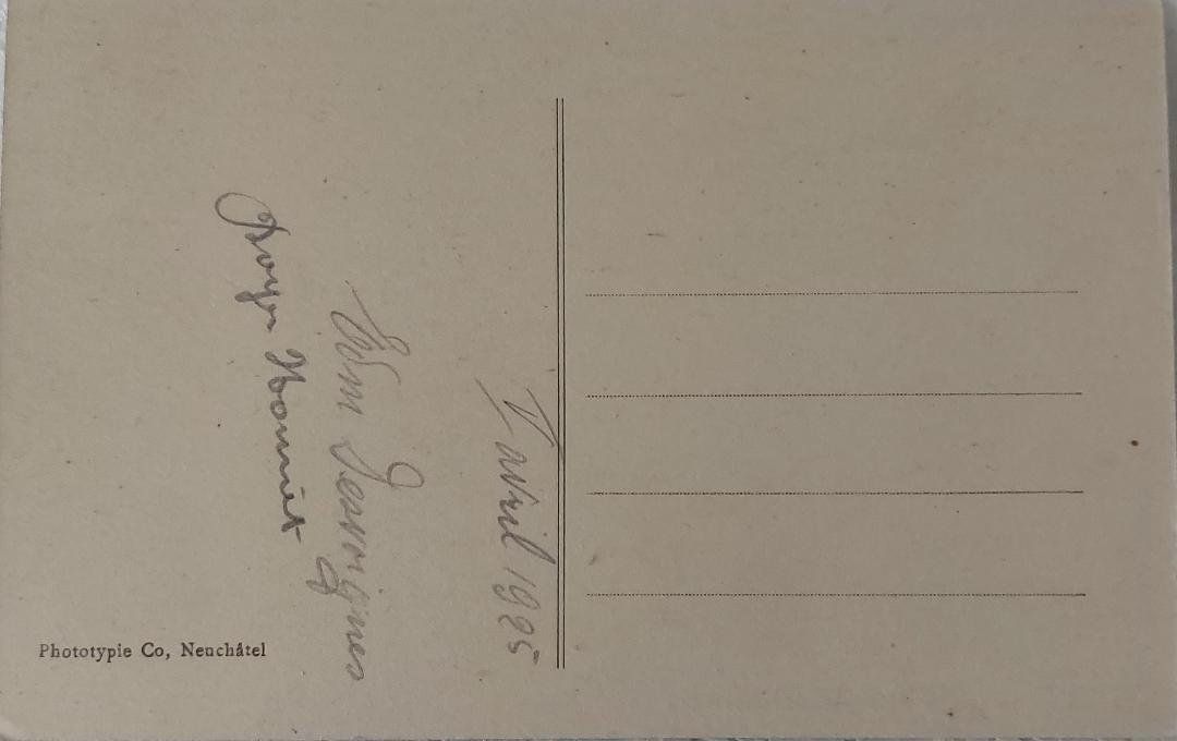 Cartoline postali: VALANGIN - Château - Grande salle - 1925 – Usato da Delémont venduto da Domdom1 1