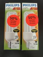 2x Philips LongLife Energiesparlampe 20W E27 – 1300 lm