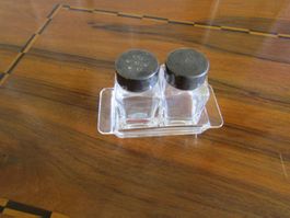 Salz und Pfeffer 3-teilig - Glas                     (Nr.50)