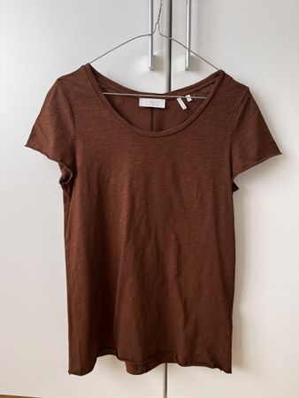 Rich & Royal T-Shirt braun aus Bio-Baumwolle Gr. S