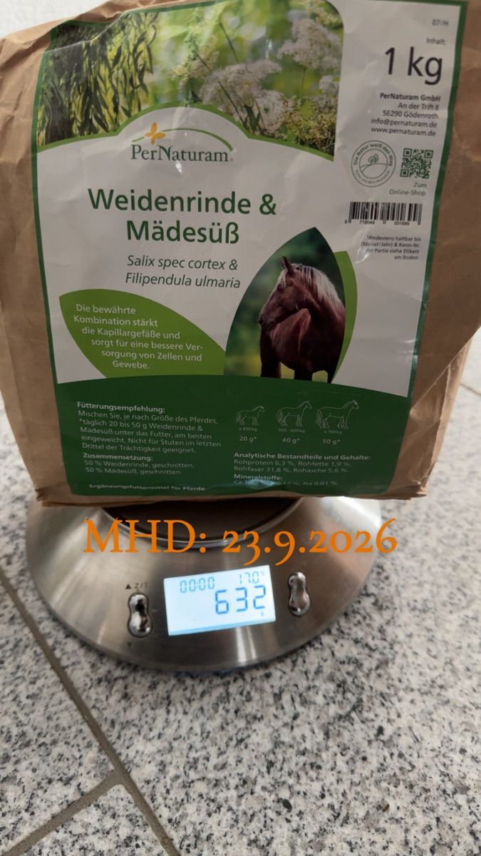 Futter: PerNaturam Weidenrinde & Mädesüss – Gebraucht aus Richigen von ldi_dd5b