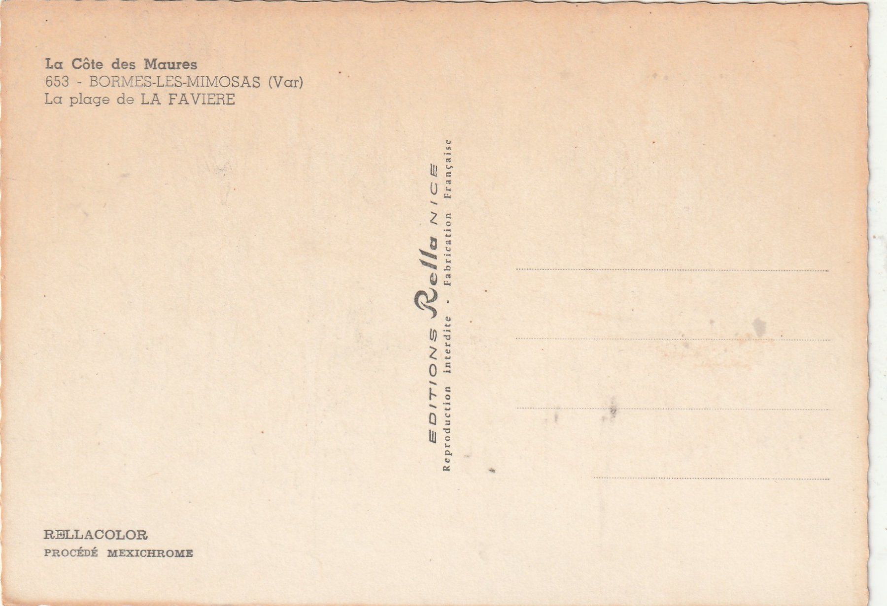 Cartes postales: La Cote de Maures – D'occasion à Lumbrein par made02 1