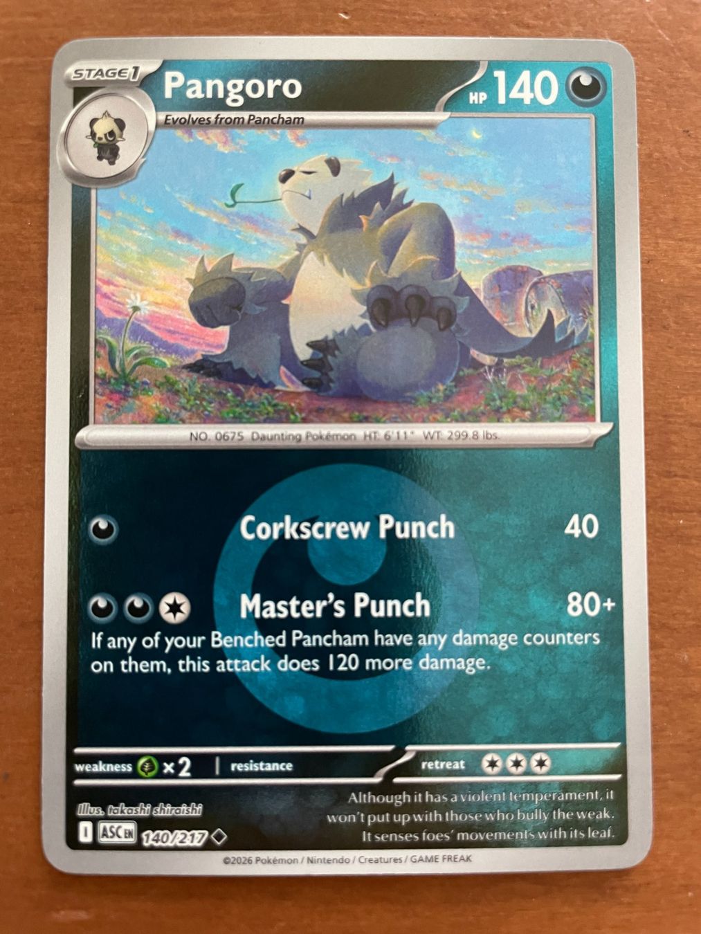 Pokémon Sammelbilder & Trading cards: Pokemon Pangoro Reverse (Versand gratis) – Neu (gemäss Beschreibung) aus Chur von Angerson