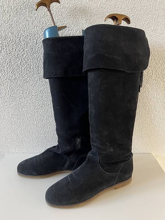 Scarpe da donna: Wildlederstiefel Gr. 39, Navyboot – Usato da Root venduto da misi04