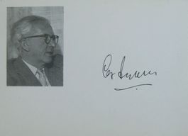 Otto Heuschele (1900-1996) Schriftsteller - Autogramm