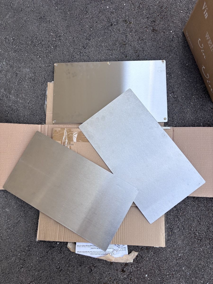 Cucine: Edelstahlabdeckung für Glaskeramikherde – Nuovo e nell'imballaggio originale da Niederdorf venduto da KatrinT83