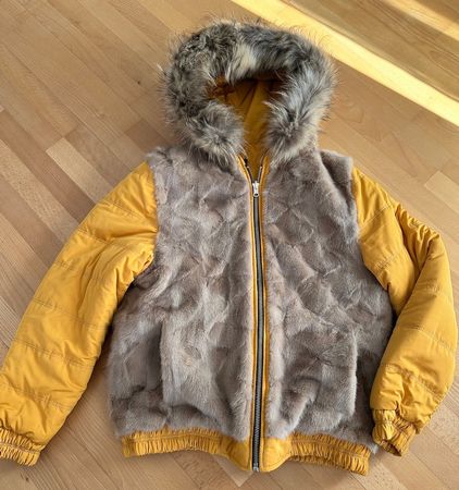 Daunen Winterjacke - Nerzpelz - Unisex - Fabrikneu