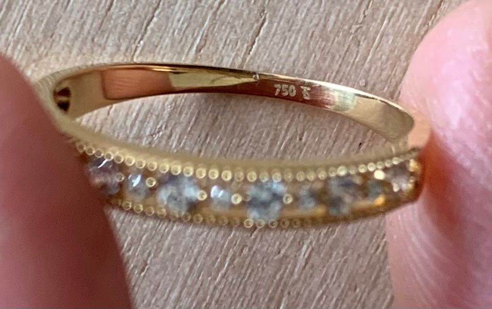 Anelli: Fingerring gelbgold 750 / gr. 52 – Nuovo e nell'imballaggio originale da Jenins venduto da lli_d9mk 2