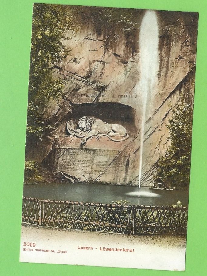 Cartoline postali: Luzern - Löwendenkmal – Usato da Zürich venduto da t24_de