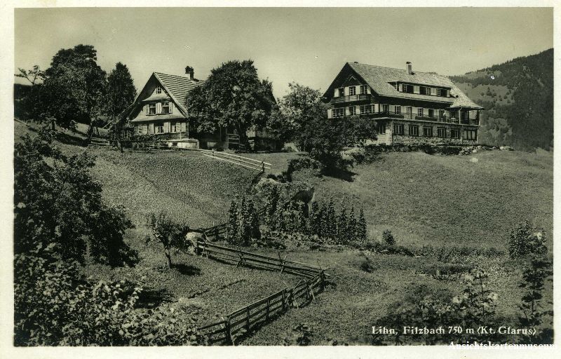 Cartoline postali: Filzbach - Lihn + 1930 – Usato da Emmenbrücke venduto da teestube