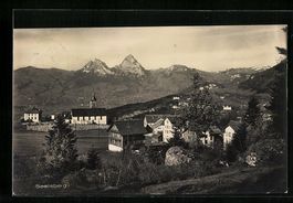 Seelisberg, Gesamtansicht mit Alpenpanor