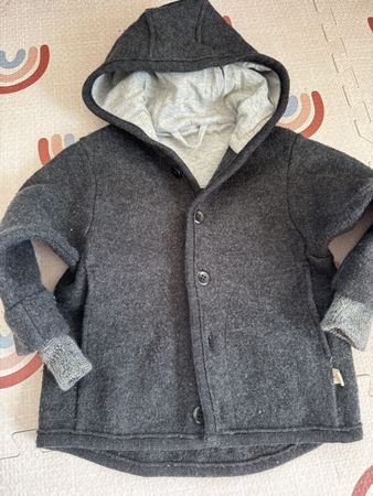 Disana Walkjacke dunkelgrau Grösse 86-92 sehr guter Zustand