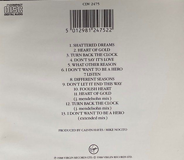 CDs: Johnny Hates Jazz – Turn back the clock – Gebraucht aus Grüningen von azulgris 1