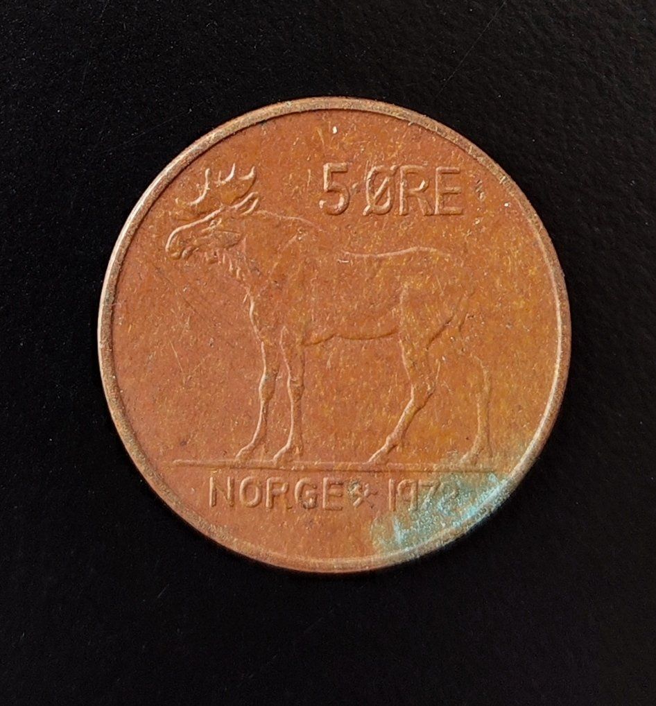 Tutti le monete: 5 Öre Münze Norwegen 1972 – Usato da Lenzburg venduto da Dani_Lenzburg