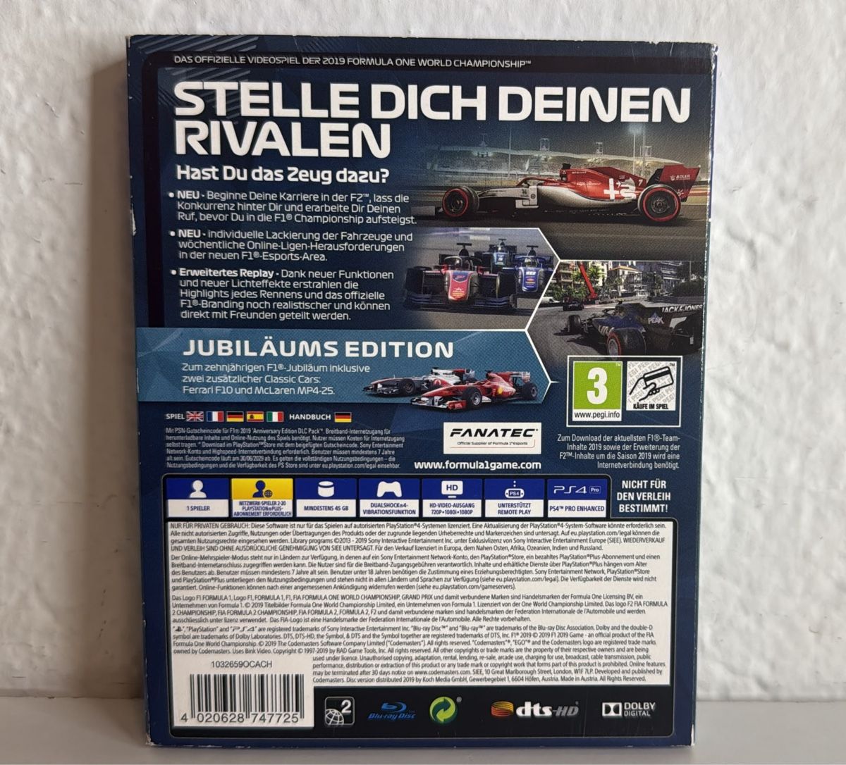 Sony Giochi: PS4/PS5 F1 2019 Jubilaums Edition game – Usato da Ehrendingen venduto da bubulence 1