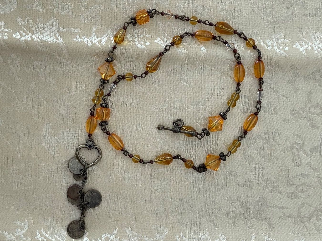 H&M Catenine: Kette Armband 50cm /Messing Glas Halskette – Nuovo (secondo la descrizione) da Kölliken venduto da Prscoo