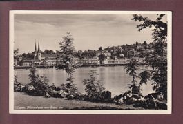 LUZERN - Hofkirche vom Inseli aus