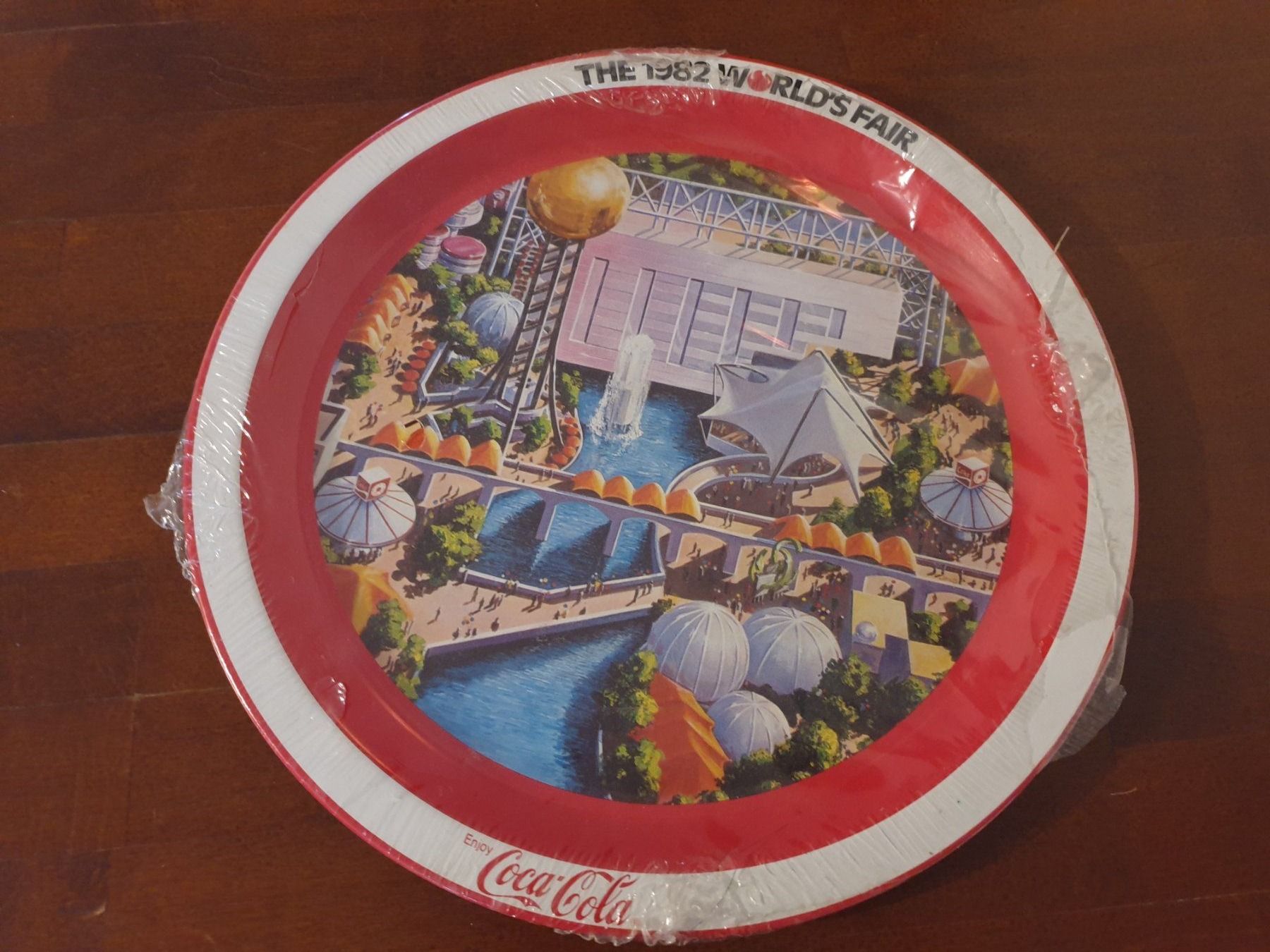 Coca-Cola Insegne: Coca Cola Schild, World Fair 1982, Original – Usato da Belp venduto da Ginus85
