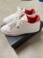 Neue Tommy Hilfiger Turnschuhe Weiss Koralle Grösse 40