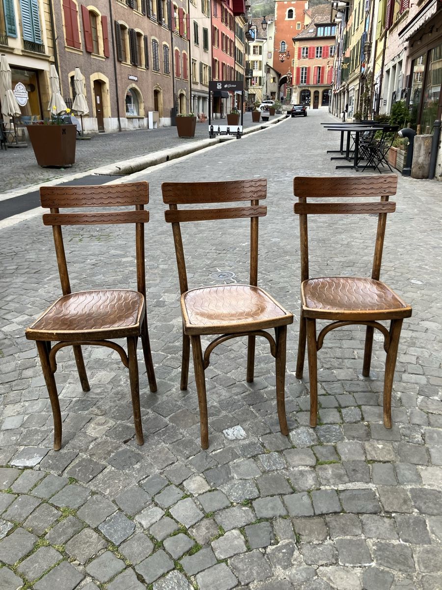 Sedie: 3x Chaises Stühle Jacob & Josef Kohn  1880 – Usato da La Neuveville venduto da Canelle4 1