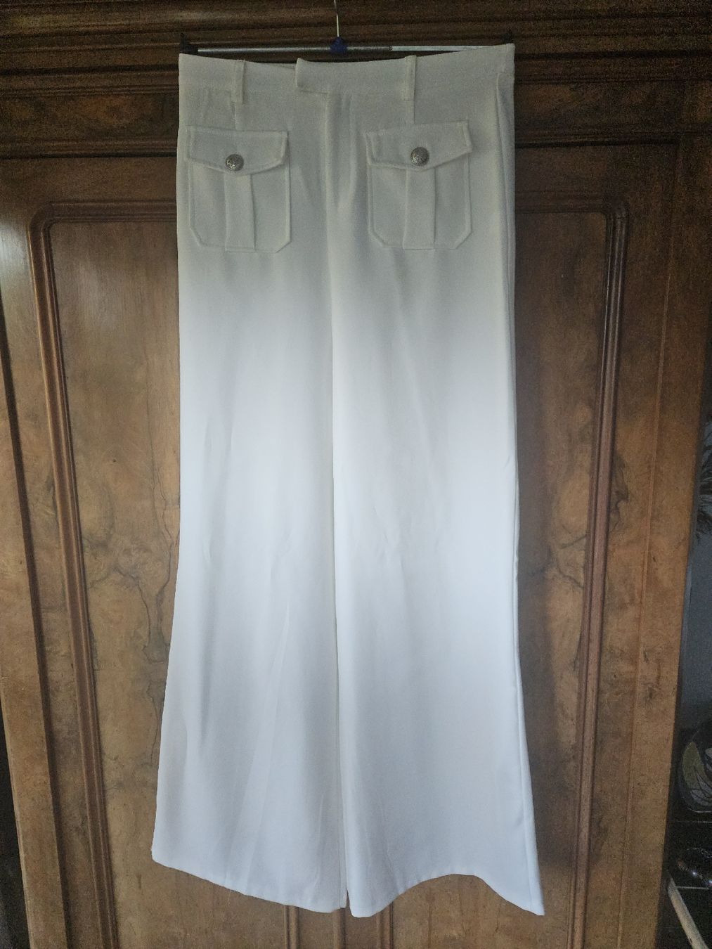 Pantaloni: pantalon blanc été T40 – Nuovo (secondo la descrizione) da Thônex venduto da lacomtessedesfees