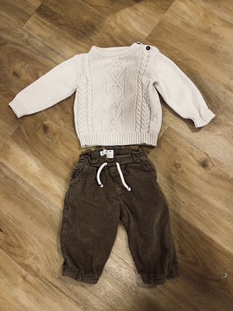 Baby-Set Größe 86: Zara-Cordhose und Inextenso-Pullover
