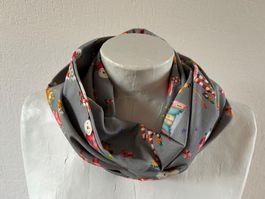 Kinder-Loop -Schlauchschal - Baumwoll-Jersey - Handarbeit
