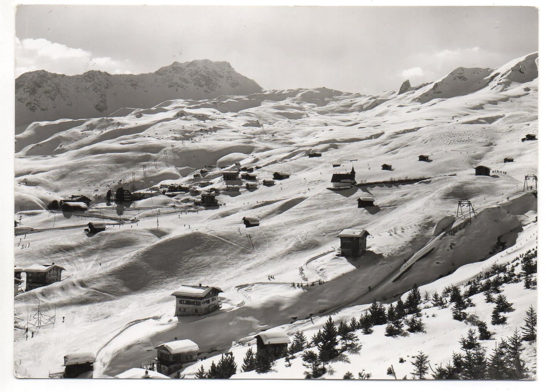 Cartoline postali: AROSA Hörnli und Carmenna - Skilift – Usato da Jona venduto da philajona