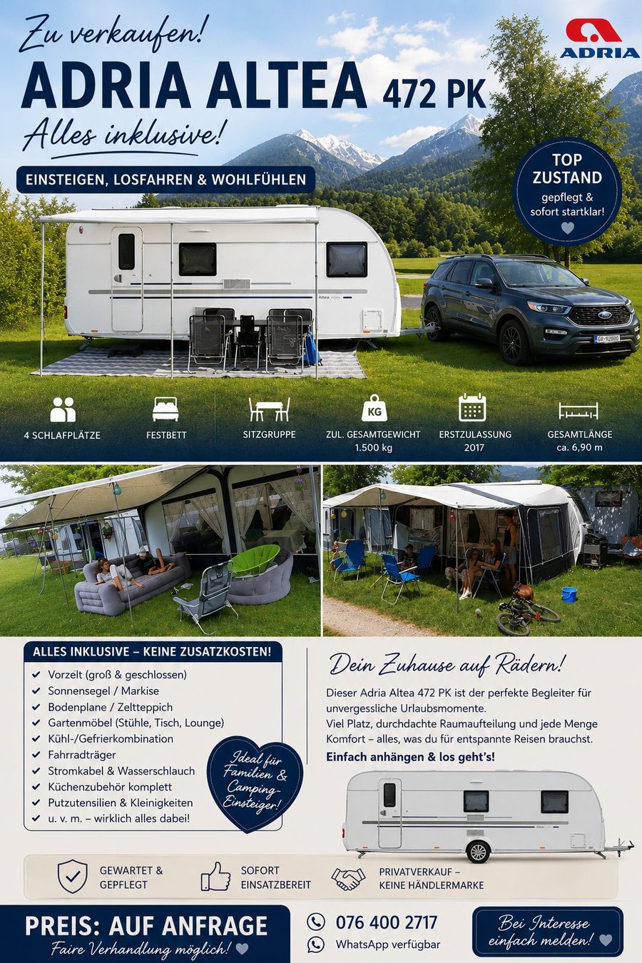 Mobilhome: Adria Altea 472 PK – Usato da Visp venduto da Tinka666