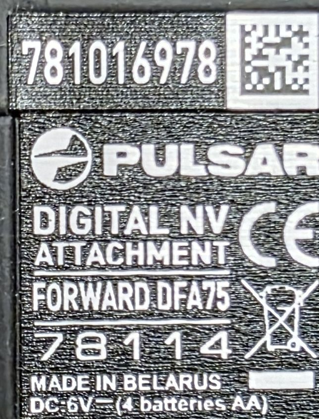 Pulsar Binocoli: Pulsar Digital Nachtsichtgerät Forward DFA75  – Usato da Meikirch venduto da Letgo01