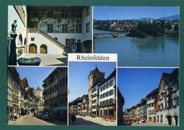 Rheinfelden, 5-Bilderkarte, 1987, gelaufen, Grossformat