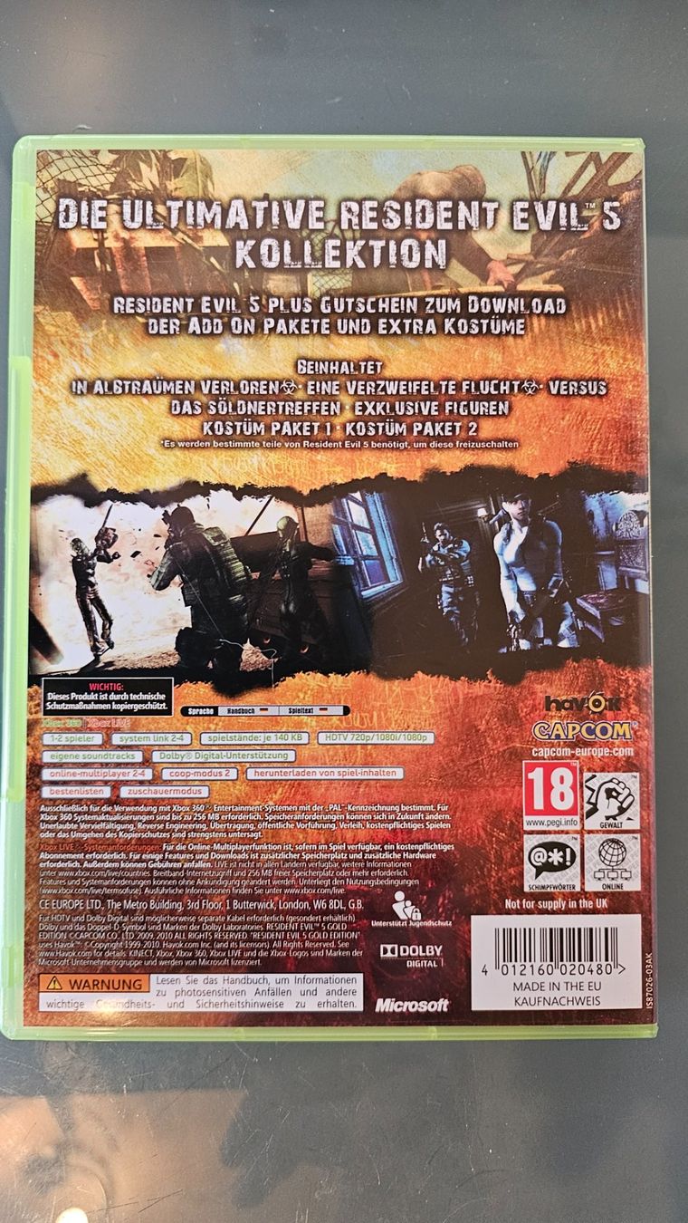 Giochi: Resident Evil 5 Gold Edition Xbox 360 Game – Usato da Koppigen venduto da Kellerfundsachen 2