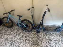 Velo und Trottinett
