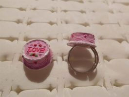 Kinder-Fingerring Torte, rosa/Love
