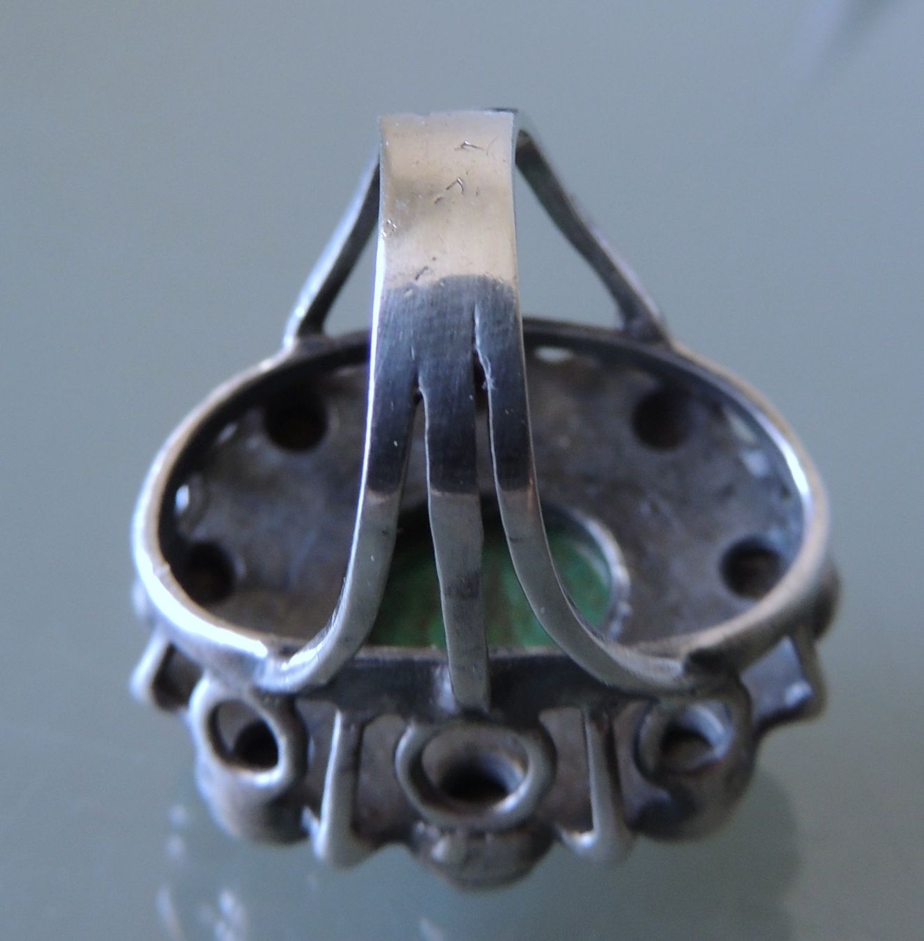 Ringe: Silber 925 Malachit Türkis Fingerring Gr. 56 – Gebraucht aus Waldenburg von schaller707 5