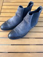 Lederstiefelette von Pier one, Grösse 40, dunkelgrau