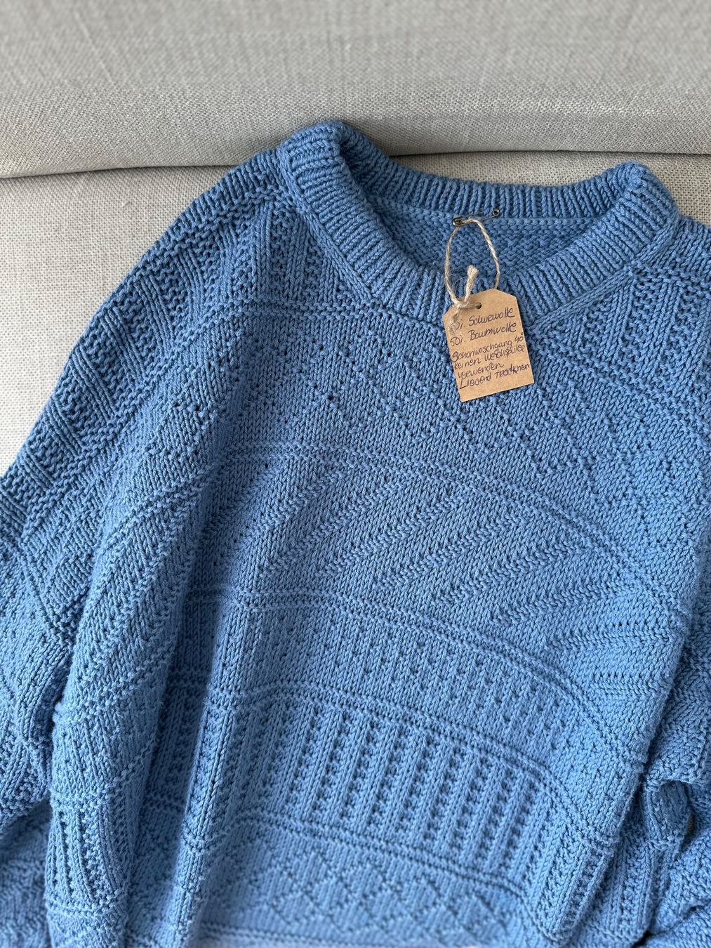 Maglioni & Felpe: Handgestrickter Pullover Merino/Baumwolle – Nuovo (secondo la descrizione) da Ormalingen venduto da nude.knits 8