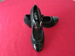 Pumps Elena, Lack und Veloursleder, NEU! 30ies/40ies
