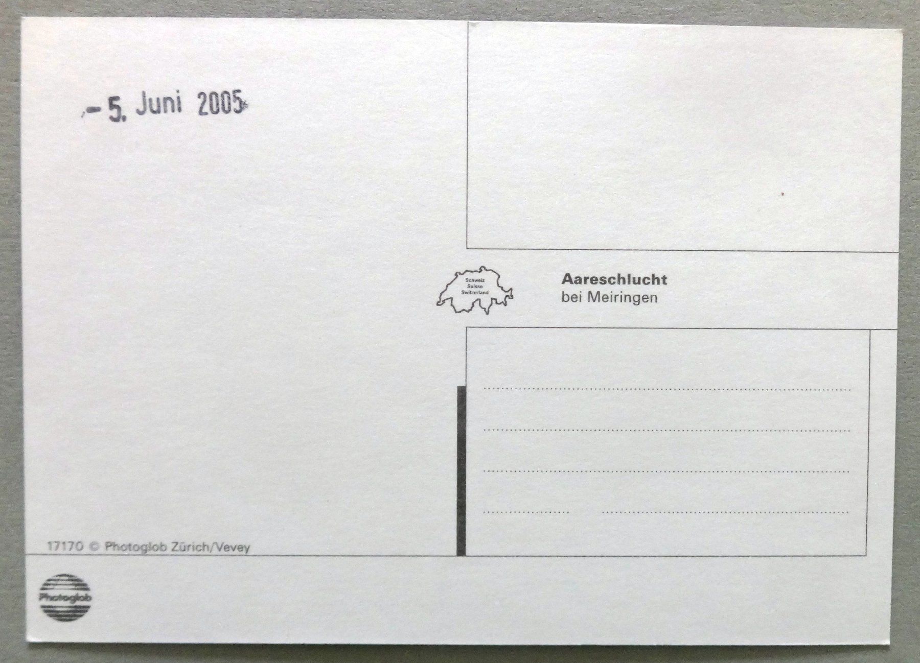 Cartoline postali: Aareschlucht bei Meiringen – Usato da Fétigny venduto da Billy2miny 1