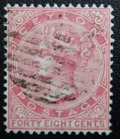 Ceylon Kat. 52 gest. inverted WZ 1872 Kat. 95 £