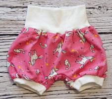 SALE!Pink Kurze Pumphose mit Einhorn 56/62 NEU
