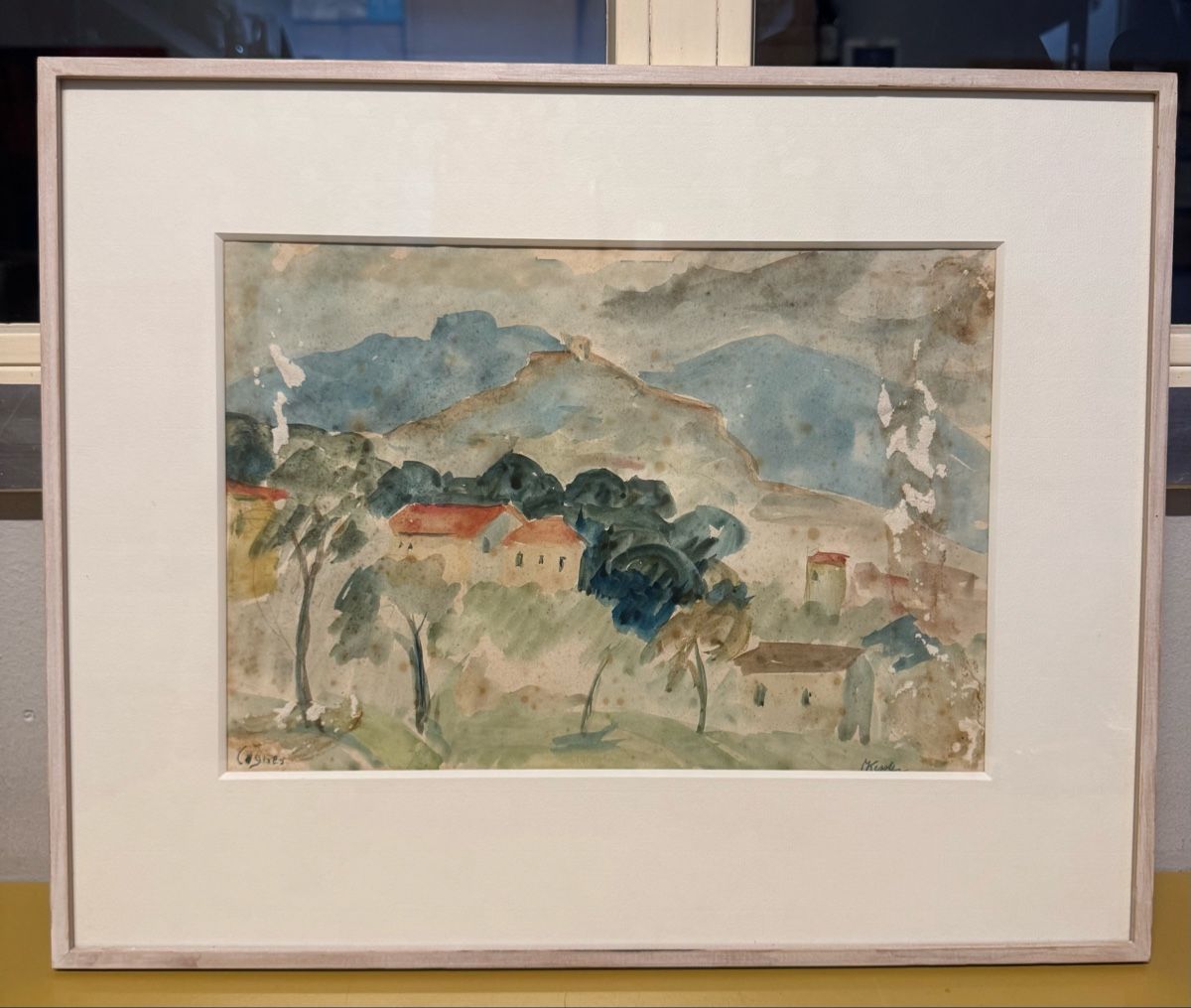 Gemälde: Aquarell Hand signiert Bild  – Gebraucht aus Schlieren von Freundlich02