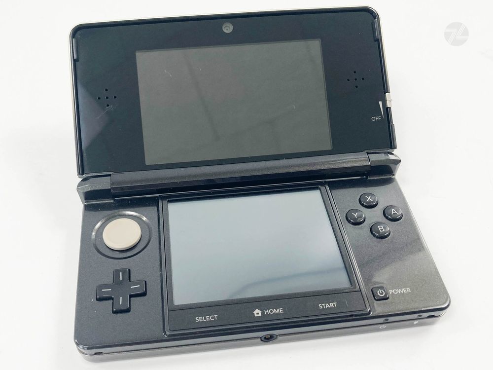 Nintendo 3DS Konsole Schwarz Grau OHNE Zubehör Ersatzkonsole 1