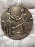 Alte Schweizer Medaille, Durchmesser 19 cm, Top Zustand!