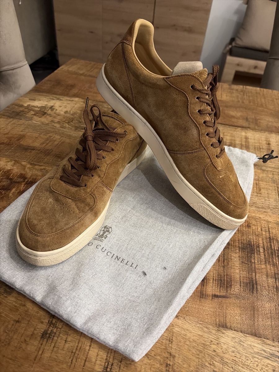 Brunello Cucinelli Herrenschuhe: Brunello Cucinelli Sneaker, braun, Wildleder, Gr. 42.5 – Gebraucht aus Oberwil-Lieli von stylebender 2