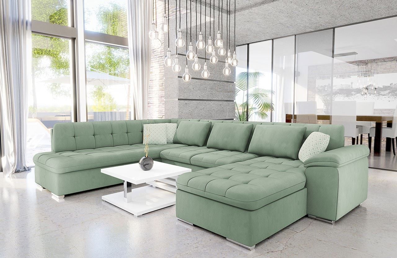 Sofas: Wohnlandschaft Rechts Sofa mit Bettkasten + Schlaffunktion – Neu und originalverpackt aus Wallenwil von toesstal-vertrieb 3