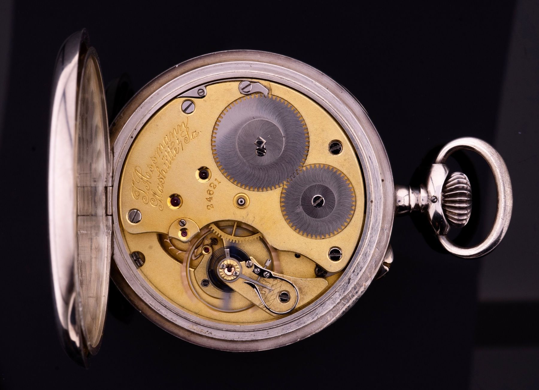 Orologi: J. Assmann Glashütte Lépine Taschenuhr Silber – Usato da Bülach venduto da M.RothUhrenatelier 4
